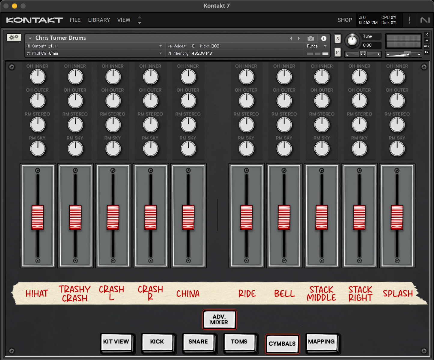 Chris Turner Drums - Drum Library for Kontakt