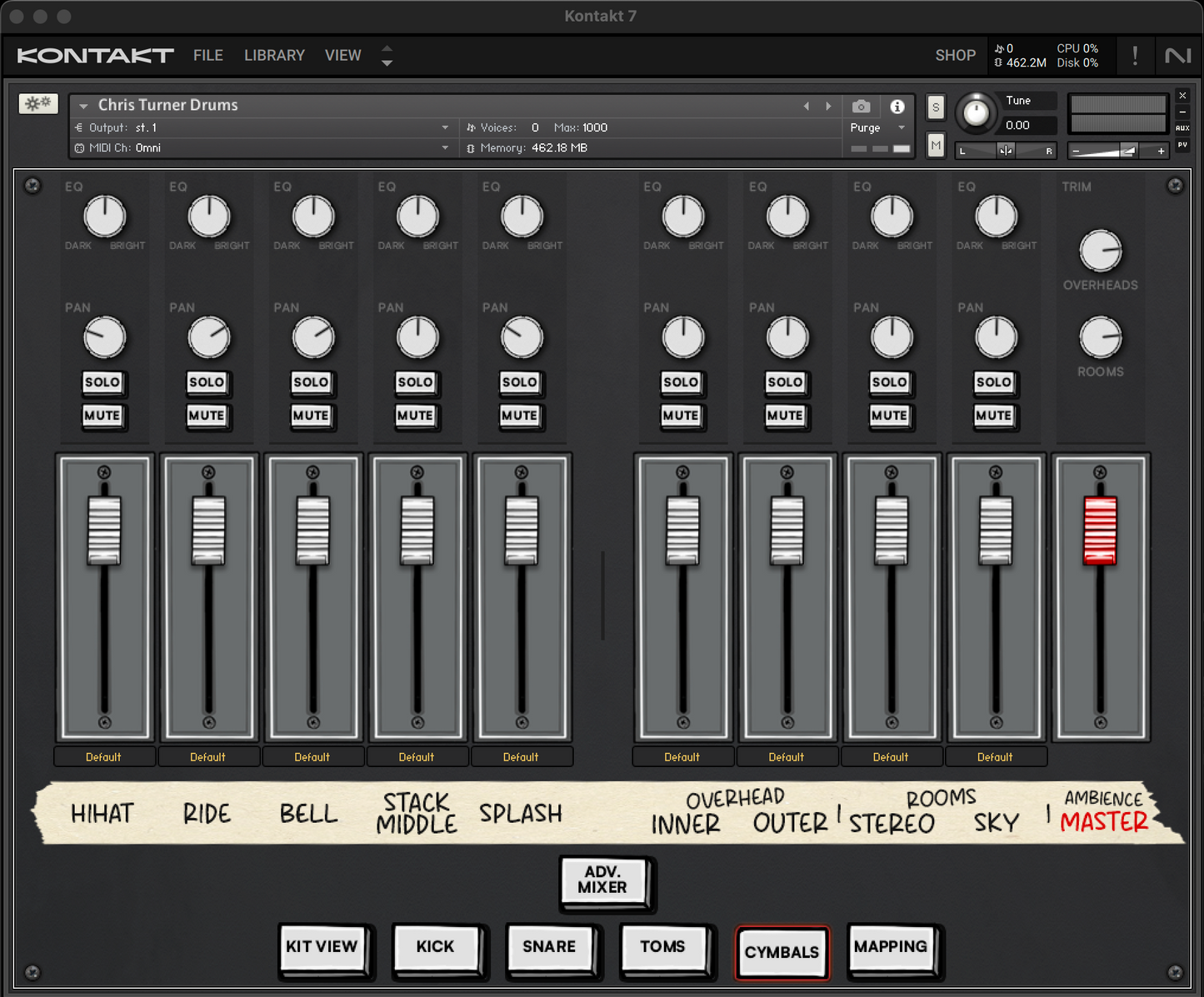 Chris Turner Drums - Drum Library for Kontakt