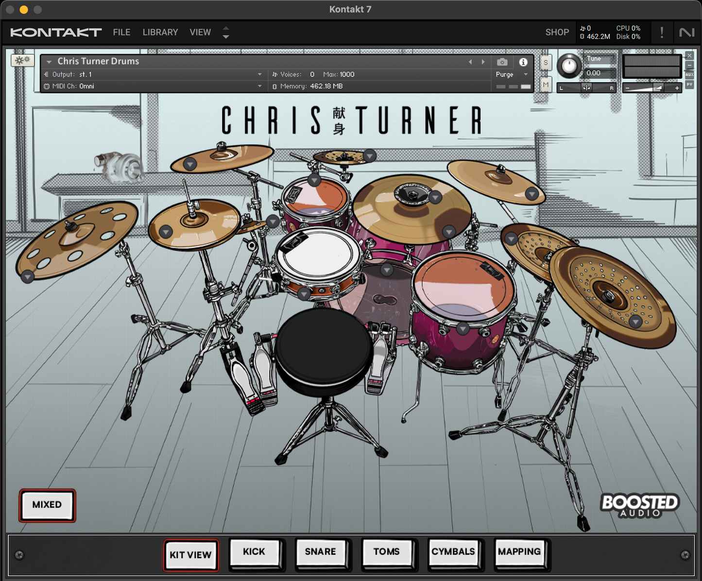 Chris Turner Drums - Drum Library for Kontakt