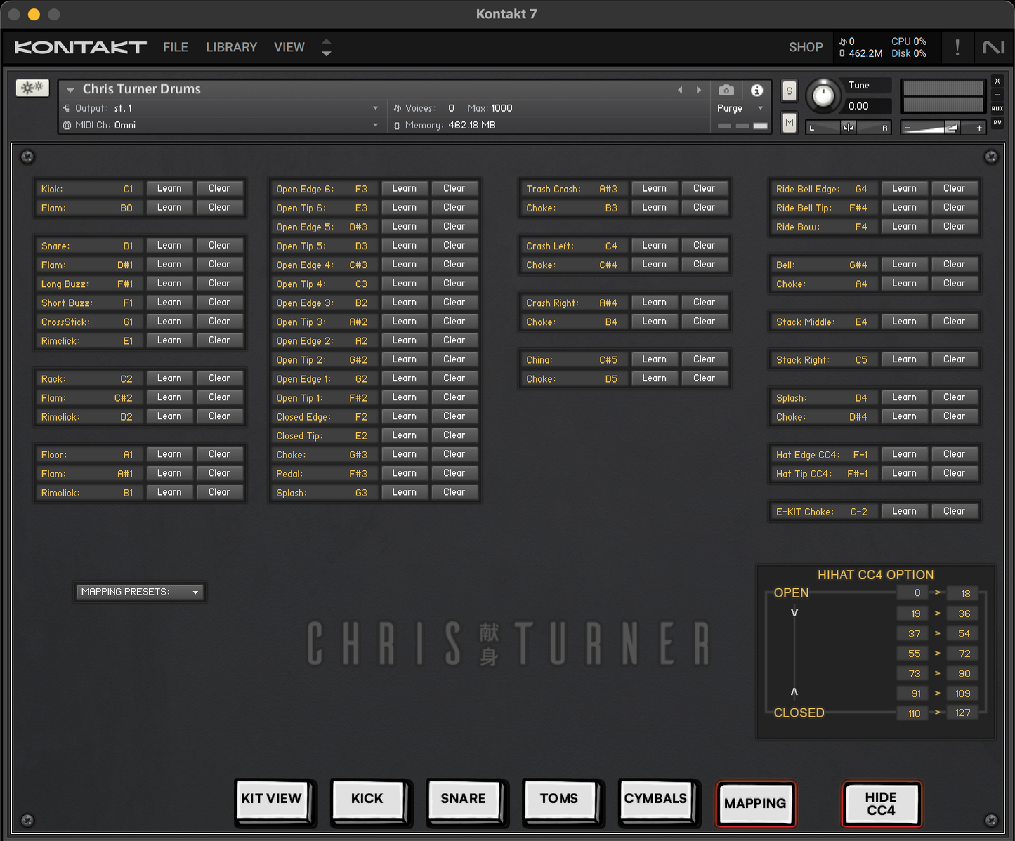 Chris Turner Drums - Drum Library for Kontakt